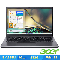 Acer 宏碁 Aspire 5 A515-57-52NZ 15.6吋筆電(i5-1235U/8G/512GB/win 11)