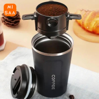 Stainless Steel Easy Clean Portable Reusable Coffee Funnel Portable Foldable Coffee Filter Paperless Pour Over Holder Dripper