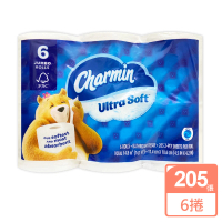 【美國 Charmin】超柔軟捲筒衛生紙(205張x6捲/串)