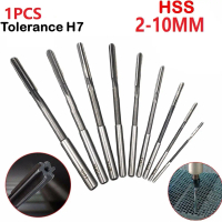 1 unit reamer dengan batang lurus 10 mm, keluli pantas HSS H7 untuk mesin, gelung sejajar