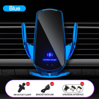 Q3 SMART SENSOR Car Phone Wireless Charger 15W Fast CHARGING Auto-Clamping Car Phone HOLDER FOR iPho