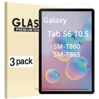 (3 Pack) Tempered Glass For Samsung Galaxy Tab S6 10.5 2019 SM-T860 SM-T865 T860 T865 Anti-Scratch Tablet Screen Protector Film