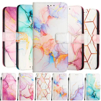 Luxury Marble Flip Leather Case For Nokia G10 G100 G11 Plus G20 G21 G22 G300 G400 G50 G60 X10 X20 X30 XR20 Card Slot Book Cover
