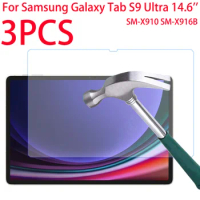 3PCS Scratch Proof Tempered Glass Screen Protector For Samsung Galaxy Tab S9 Ultra 14.6 inch WiFi 5G 2023 Tablet Protective Film