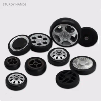 1Pc Trolley Suitcase Universal Rubber Wheel Suitcase Wear-Resistant Roller Parts Luggage Wheel Replacement Hardware Repairing