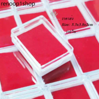 แบบ 100 ใบ ตลับใส่พระ กล่องใส่พระ ภายในบุกำมะหยี่สีแดง ราคาส่ง size 5.3x3.8x2 cm (RP04)
