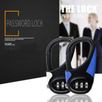 Random Color 3 Digit Password Lock Creative Anti-theft Padlock Dormitory Cabinet Lock Zinc alloy Backpack Zipper Lock Home