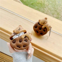New Bear Cookies Silicone Case For Airpods pro Cute Wireless Bluetooth Earphone Case For Airpods 2 Protective Cover Accessories