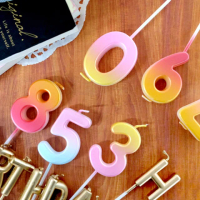 【SEASON 四季紙品禮品】漸層數字蠟燭 0~9 問號(派對 生日慶生 特別日子 GL033)