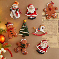 Christmas Decorations Christmas Gingerbread Man Atmosphere Arrangement Christmas Tree Retro Cute Res