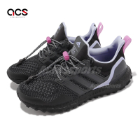 adidas 慢跑鞋 Ultraboost 1 W 女鞋 黑 紫 運動鞋 緩震 抽繩設計 馬牌輪胎大底 愛迪達 HR0067