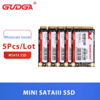 GUDGA Wholesale SSD 5pcs/Lot MSATA SSD 16gb 32gb 128gb 512gb 1TB Internal Solid State Hard Drive Mini SATAIII For Computer