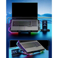 RGB Laptop Cooling Pad Gaming Laptop Cooler LaptopLED Fans Cooling Stand