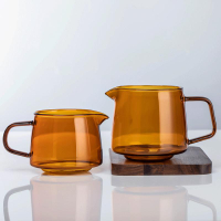 創意北歐風彩色耐熱玻璃手沖咖啡壺分享壺咖啡杯咖啡器具