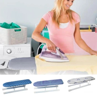 Iron Frame Mini Household Ironing Board Desktop Folding Ironing Board Tabletop Clothes Ironing Board Iron Sleeve Board