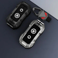 Zinc Alloy Car Key Case Cover For YAMAHA XMAX XMAX300 NVX NVX155 AEROX JAUNS QBIX Click PCX125 Smart Remote Keychain Accessories