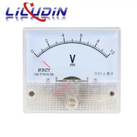 DC Analog Panel Volt Voltage Meter Voltmeter Gauge 85C1 5V 10V 15V 20V 30V 50V 100V 200V 300V Mechanical Voltage Meters