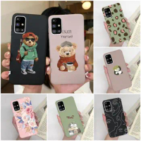 Case For Samsung M31S M31 M31 Prime M41 Cute Bear Cartoon Pattern Soft Silicone Bumper For Samsung M31S M31 M31 Prime M41 Shell