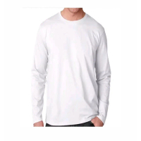 KAOS OBLONG LENGAN PANJANG POLOS T SHIRT PRIA WANITA LAKI CEWEK T-SHIRT DEWASA COWOK WARNA HITAM PUT