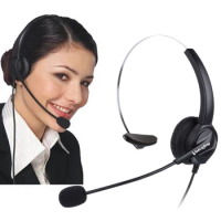 NEW RJ9 plug headset for call center telephone headset with Noise cancelling microphone phone headset for Mitel Norstar Aastra