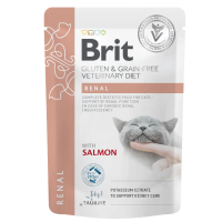 Brit Cat Pouch Renal (85g) Urine Kidney Diuretic Nephro Balance Electrolyte CKD Food Therapy