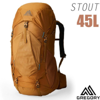 【GREGORY】STOUT 45 男款專業健行登山背包(45L_附全罩式防雨罩)_149375-2038 漠石黃