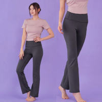 【STL】現貨 YOGA METRO NY 9 韓國瑜珈 地鐵合身 小喇叭 無尷尬線 運動機能 長褲(法國灰FrenchGrey)