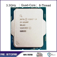 Intel Core i3 12100F 3.3GHz Quad-Core LGA 1700 processor