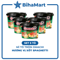 [SET 5 TÔ] - MASAN - Omachi tô trộn hương vị Xốt Spaghetti (105g/tô) - Mì tô Omachi, Mì trộn Omachi 