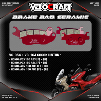 Velocraft Kampas Rem Ceramic VC-054 & VC-164 untuk Honda PCX 150 ABS PCX 160 ABS ADV 150 ABS ADV 160