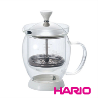 【HARIO】福利品 雙層保溫濾壓茶壺(TPWN-2W)