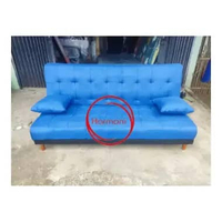 SOFA BED KULIT SOFA LIPAT KULIT FREE ONGKIR SERANG MWR BIRU