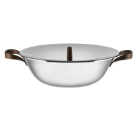 【台中新光-飛捷生活館】ALESSI 江戶系列-中華炒鍋34cm