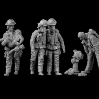 1/35 Scale Resin Figure Garage Kit Firefighter Collection Unassembled Unpainted 810