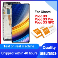 Tested 6.67'' Display For Xiaomi Poco X3 LCD Poco X3 Pro Touch Screen Digitizer Assembly For Xiaomi Poco X3 NFC LCD Replacement