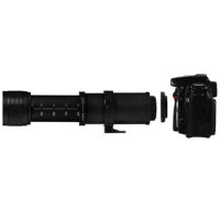 420-800mm F/8.3-16 Super Telephoto Lens Manual Zoom Lens +T2 Adaper Ring for Canon DSLR Cameras EF EF-S Mount Lens
