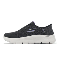 Skechers 休閒鞋 Go Walk Flex-Kaylee Slip-Ins 女鞋 寬楦 黑紫 套入式 健走鞋 124842WBKLV