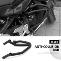 Motorcycle Engine Guard Highway Crash Bar Body Protection Bumper Black For CFMOTO 450SR 450 SR 450sr 450 sr 2022 2023