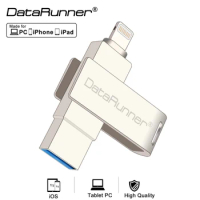 DataRunner USB Flash Drive 32GB Pen Drive 16GB 64GB USB Stick 3.0 128GB Flash Disk Pendrive for iPhone 14 Pro/13/12/11/XS Max