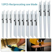 4/8/12/24pcs Saw Handsaw Multi Saw Blade Reciprocating Saw Blades Saber For Cutting Wood Metal For Bosch Makita Dewalt DIY Tools