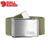 【Fjallraven 小狐狸 Canvas Belt 帆布皮帶4cm《綠》】F77029/織布帶/帆布腰帶/男女