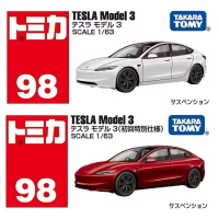 【震撼精品百貨】 TOMICA多美~小汽車NO.098 Tesla Model3+初回(兩台一起賣)*27008/91743