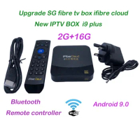 Singapore latest fibre tv box android tv box Ifibre cloud plus with bluetooth remote controller