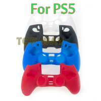 20pcs For Dual Sense Skin Leather Texture Soft Silicone Protection Case Cover for PlayStation 5 PS5 Wireless Controller