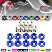 Pencuci Fender Gaya JDM, 10pcs / Set, Pengedap Aluminium, M6, Bolt untuk Honda Civic Inte