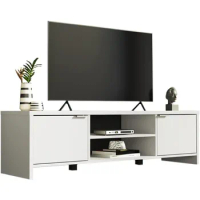 TV Stand Cabinet with Storage Space and Cable Management, TV Table Unit for TVs up to 65 Inches, Wooden