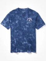 เสื้อยืดผู้ชาย G SURFRIDER SS MIX STITCH SET IN NK TEE- COLLECTOR WASH สี 400 BLUE