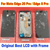 Original Best For Motorola Moto Edge S Pro Edge20 Pro LCD Display Glass Sensor Touch Panel Screen Digitizer Assembly with Frame