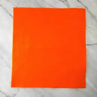 Kain Flanel Potongan -+23 x 25 cm / Bahan Kerajinan Kain Flanel / Kain Flanel Warna Warni Orange