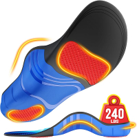 240+lbs Heavy Duty High Arch Support Orthotic Insoles for Plantar Fasciitis Pain Relief - For Men Wo